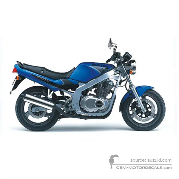 Suzuki GS500E 2000 - Niebieski - Candy Jay Blue