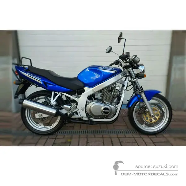 Suzuki GS500E 2001 - Niebieski - Candy Grand Blue