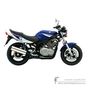 Suzuki GS500E 2006 - Blauw - Pearl Suzuki Deep Blue No.2