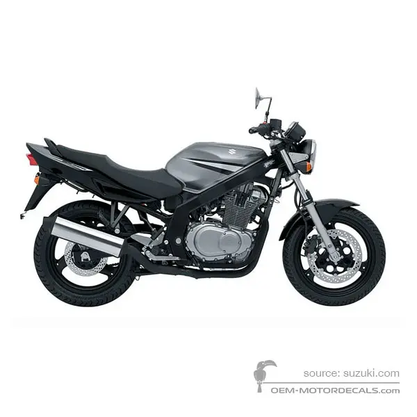 Suzuki GS500E 2007 - Czarny - Pearl Nebular Black / Oort Gray Metallic