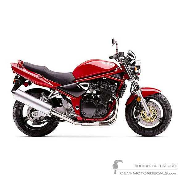 Naklejki do Suzuki GSF1200N BANDIT 2001 - Czerwony • Suzuki Naklejki OEM