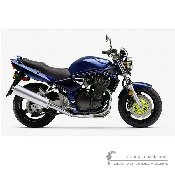 Decals for Suzuki GSF1200N BANDIT 2001 - Blue • Suzuki OEM Decals