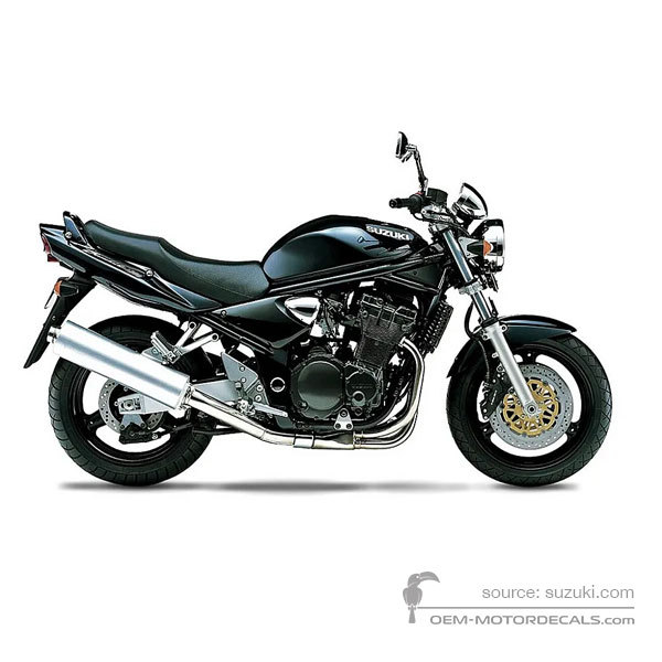 Naklejki do Suzuki GSF1200N BANDIT 2001 - Czarny • Suzuki Naklejki OEM