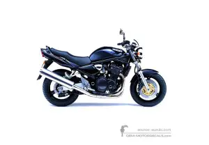 Adesivi per Suzuki GSF1200N BANDIT 2003 - Blu • Suzuki Adesivi OEM