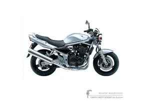 Adesivi per Suzuki GSF1200N BANDIT 2005 - Argento • Suzuki Adesivi OEM