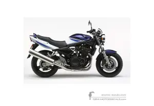 Adesivi per Suzuki GSF1200N BANDIT 2005 - Blu • Suzuki Adesivi OEM
