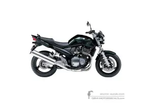 Decals for Suzuki GSF1200N BANDIT 2005 - Black • Suzuki OEM Decals