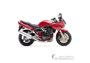 Stickers voor Suzuki GSF1200S BANDIT 2001 - Rood • Suzuki OEM Stickers