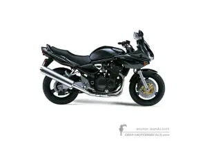 Autocollants pour Suzuki GSF1200S BANDIT 2001 - Noir • Suzuki Autocollants OEM