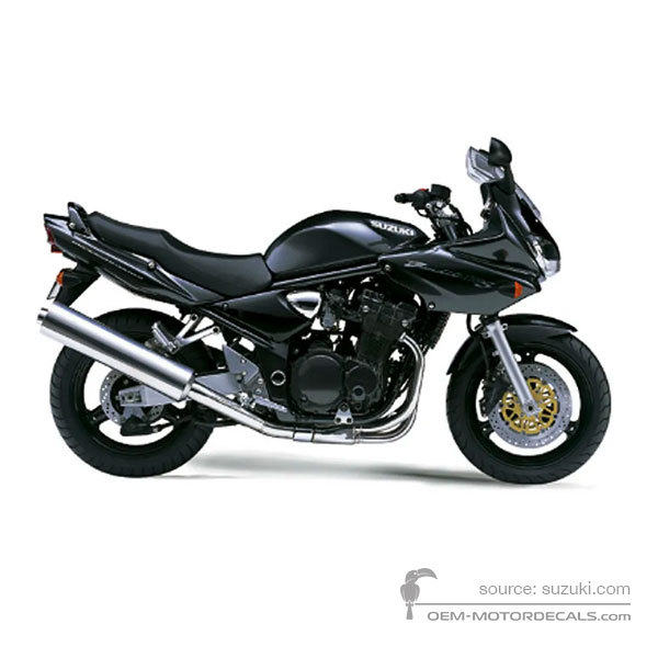 Decals for Suzuki GSF1200S BANDIT 2001 - Black • Suzuki OEM Decals