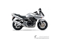Stickers voor Suzuki GSF1200S BANDIT 2002 - Zilver • Suzuki OEM Stickers