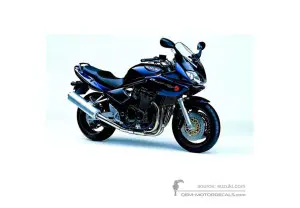 Stickers voor Suzuki GSF1200S BANDIT 2002 - Blauw • Suzuki OEM Stickers