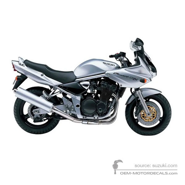 Naklejki do Suzuki GSF1200S BANDIT 2003 - Srebrny • Suzuki Naklejki OEM