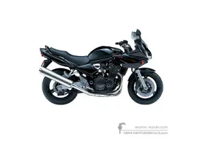 Aufkleber für Suzuki GSF1200S BANDIT 2005 - Schwarz • Suzuki OEM-Aufkleber