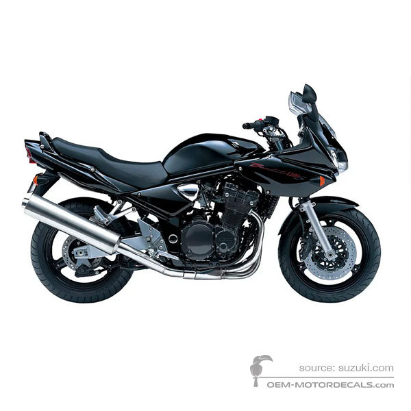 Decals for Suzuki GSF1200S BANDIT 2005 - Black • Suzuki OEM Decals