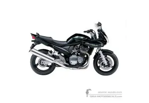Decals for Suzuki GSF1200S BANDIT 2006 - Black • Suzuki OEM Decals