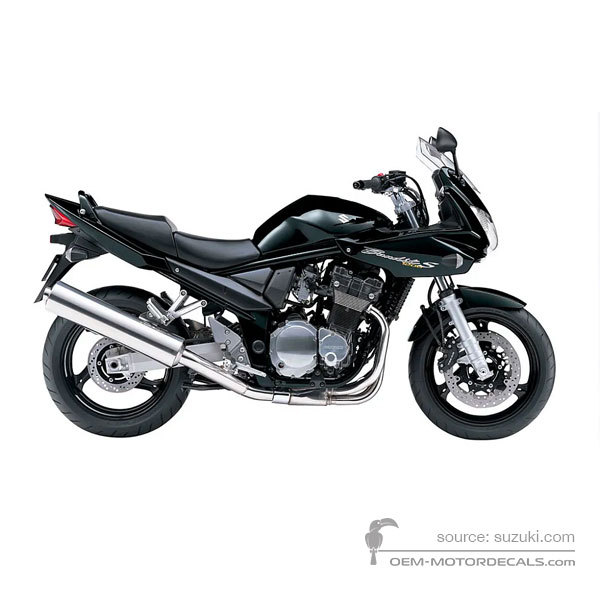 Aufkleber für Suzuki GSF1200S BANDIT 2006 - Schwarz • Suzuki OEM-Aufkleber