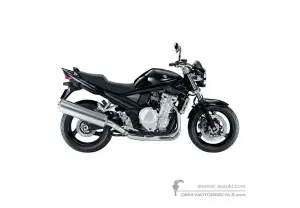 Decals for Suzuki GSF1250N BANDIT 2007 - Black • Suzuki OEM Decals