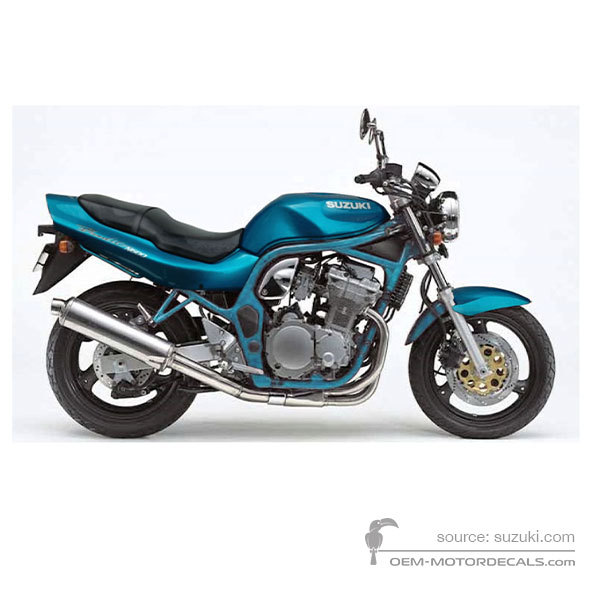 Aufkleber für Suzuki GSF600N BANDIT 1996 - Azurblau • Suzuki OEM-Aufkleber