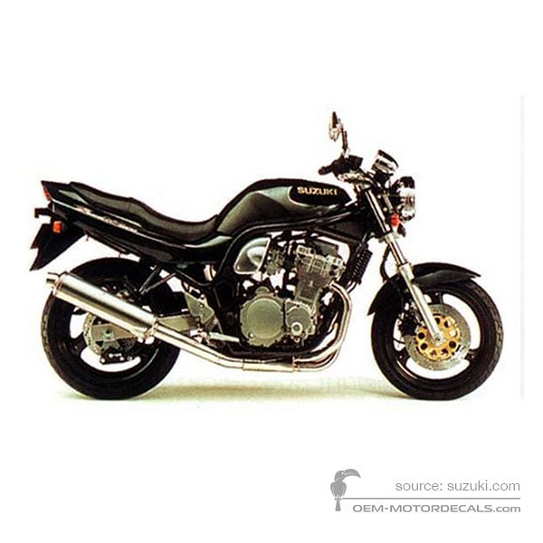 Decals for Suzuki GSF600N BANDIT 1997 - Black • Suzuki OEM Decals