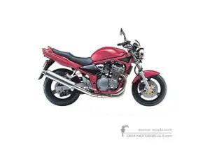 Adesivi per Suzuki GSF600N BANDIT 2001 - Rosso • Suzuki Adesivi OEM