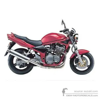 Suzuki GSF600N BANDIT 2001 - Rosso - Candy Antares Red