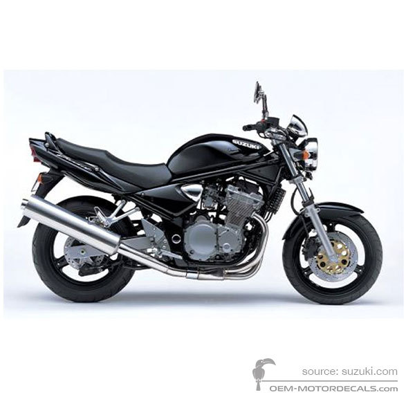 Decals for Suzuki GSF600N BANDIT 2001 - Black • Suzuki OEM Decals