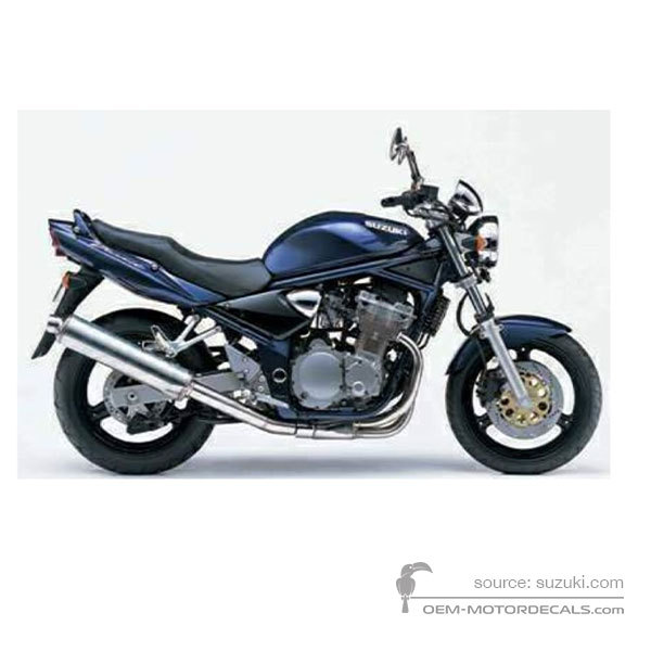 Decals for Suzuki GSF600N BANDIT 2001 - Blue • Suzuki OEM Decals