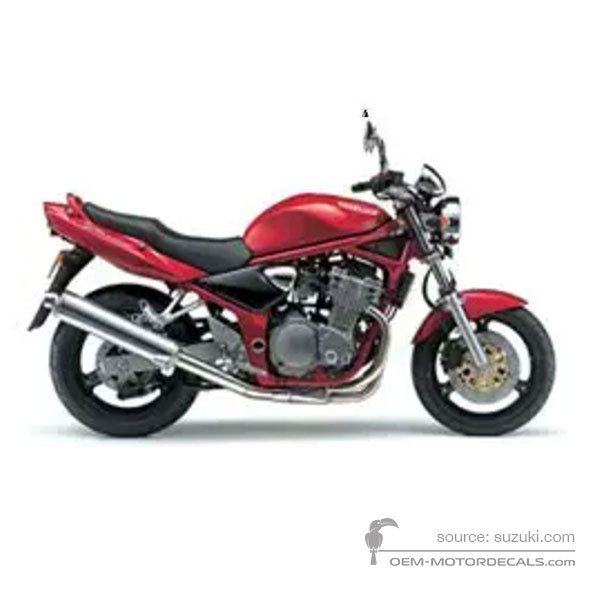 Aufkleber für Suzuki GSF600N BANDIT 2002 - Rot • Suzuki OEM-Aufkleber