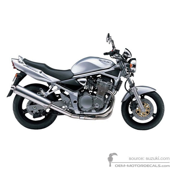 Adesivi per Suzuki GSF600N BANDIT 2003 - Argento • Suzuki Adesivi OEM