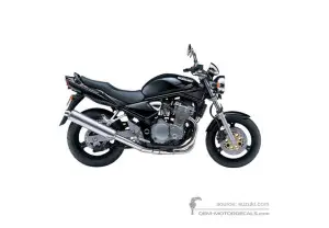 Adesivi per Suzuki GSF600N BANDIT 2003 - Nero • Suzuki Adesivi OEM