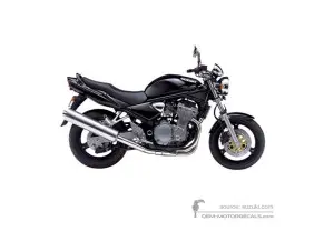 Decals for Suzuki GSF600N BANDIT 2004 - Black • Suzuki OEM Decals