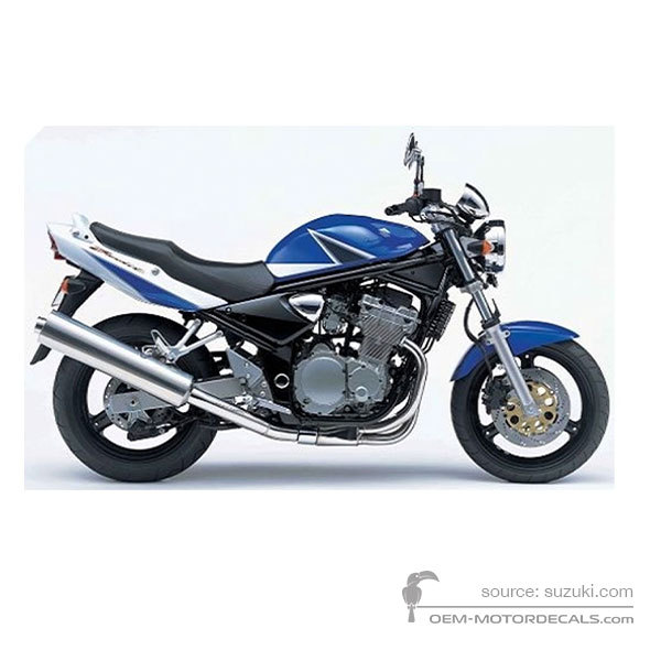 Naklejki do Suzuki GSF600N BANDIT 2004 - Niebiesko Biały • Suzuki Naklejki OEM