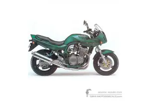 Adesivi per Suzuki GSF600S BANDIT 1996 - Verde • Suzuki Adesivi OEM