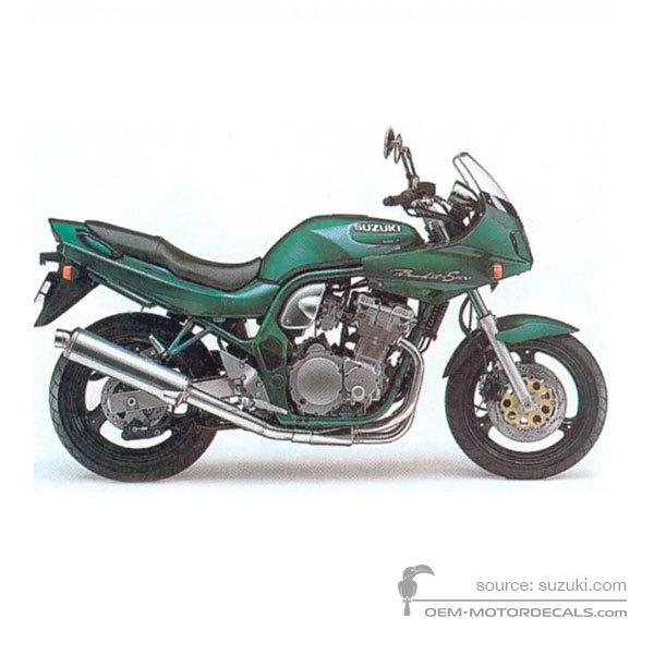 Decals for Suzuki GSF600S BANDIT 1996 - Green • Suzuki OEM Decals