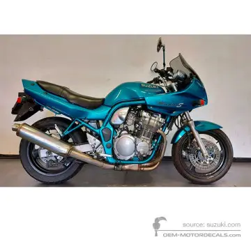 Suzuki GSF600S BANDIT 1996 - Blu - Candy Teal Blueish Green