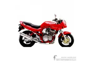 Adesivi per Suzuki GSF600S BANDIT 1997 - Rosso • Suzuki Adesivi OEM