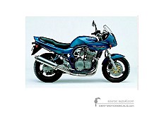 Stickers voor Suzuki GSF600S BANDIT 1998 - Blauw • Suzuki OEM Stickers