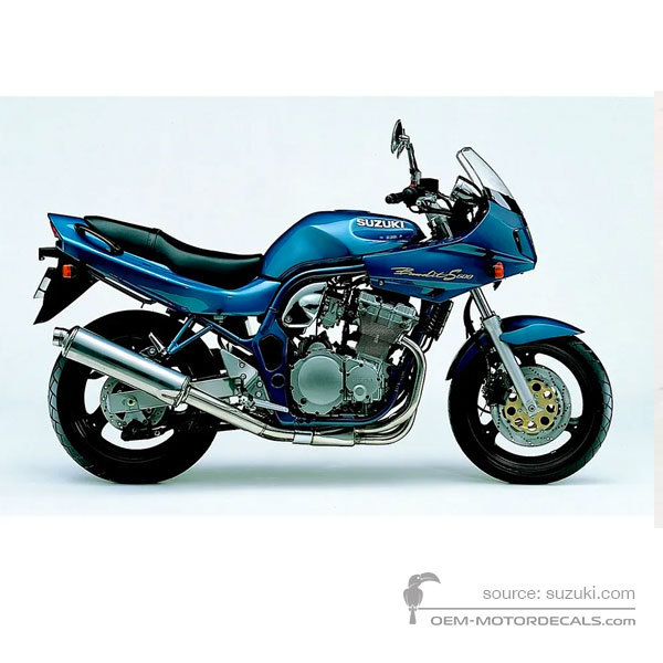 Decals for Suzuki GSF600S BANDIT 1997 - Blue • Suzuki OEM Decals