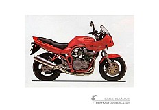 Naklejki do Suzuki GSF600S BANDIT 1998 - Czerwony • Suzuki Naklejki OEM