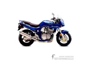 Decals for Suzuki GSF600S BANDIT 1999 - Blue • Suzuki OEM Decals