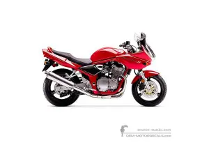 Stickers voor Suzuki GSF600S BANDIT 2000 - Rood • Suzuki OEM Stickers