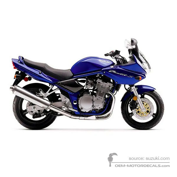 Decals for Suzuki GSF600S BANDIT 2001 - Blue • Suzuki OEM Decals