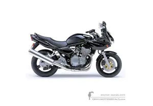 Adesivi per Suzuki GSF600S BANDIT 2004 - Nero • Suzuki Adesivi OEM