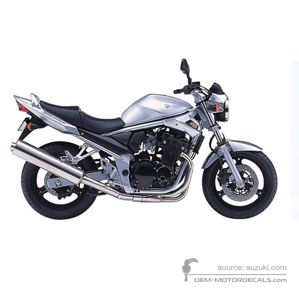 Aufkleber für Suzuki GSF650N BANDIT 2005 - Silber • Suzuki OEM-Aufkleber