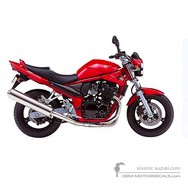 Aufkleber für Suzuki GSF650N BANDIT 2005 - Rot • Suzuki OEM-Aufkleber