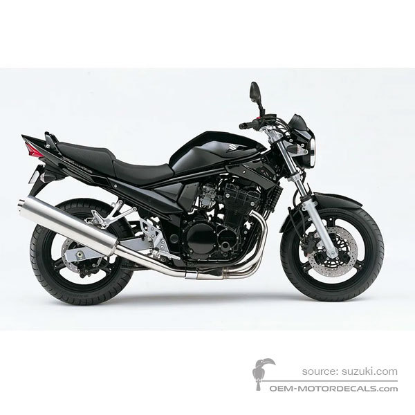 Aufkleber für Suzuki GSF650N BANDIT 2005 - Schwarz • Suzuki OEM-Aufkleber