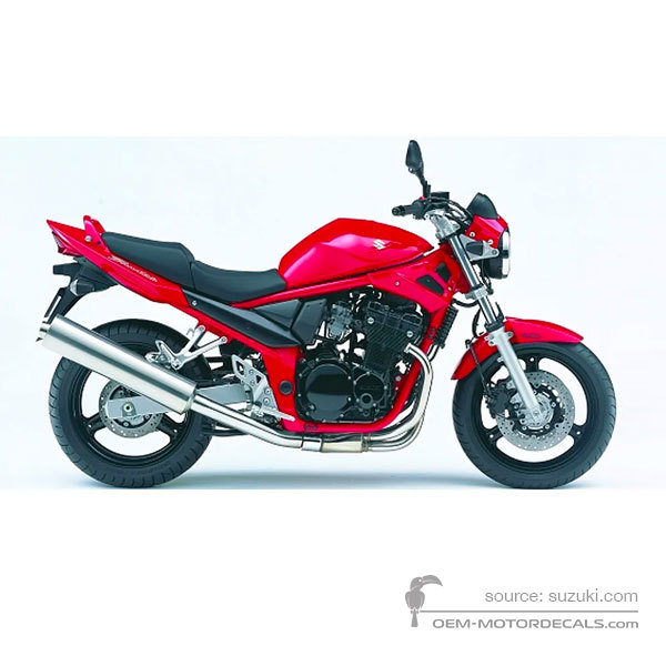 Aufkleber für Suzuki GSF650N BANDIT 2006 - Rot • Suzuki OEM-Aufkleber