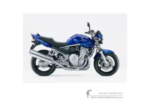 Autocollants pour Suzuki GSF650N BANDIT 2007 - Bleu • Suzuki Autocollants OEM
