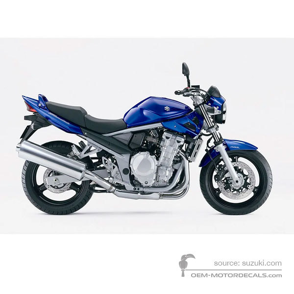 Aufkleber für Suzuki GSF650N BANDIT 2007 - Blau • Suzuki OEM-Aufkleber